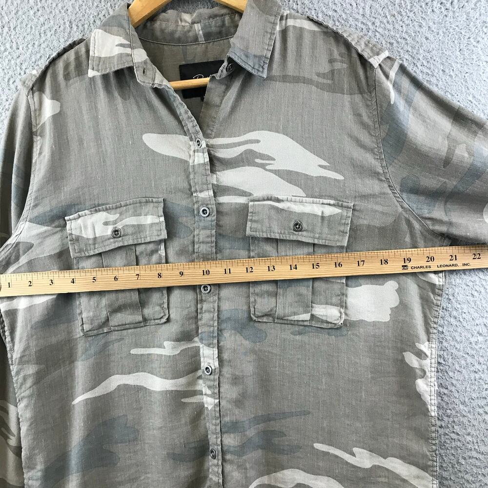Rails Camo Linen Blend Long Sleeve Button Down Sh… - image 4